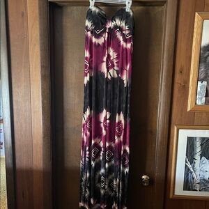 Lucas & Emma Strapless Maxi Dress